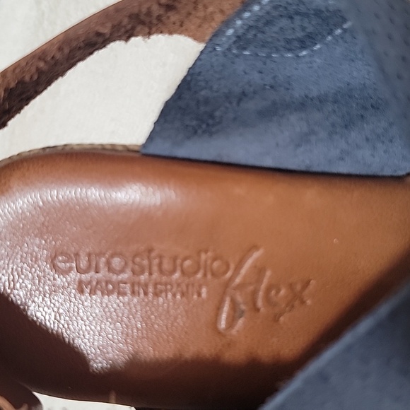 Eurostudio Flex Womens Sandals Comfort Sandals Blue Sandals Size 7 (39EU) - Picture 10 of 11